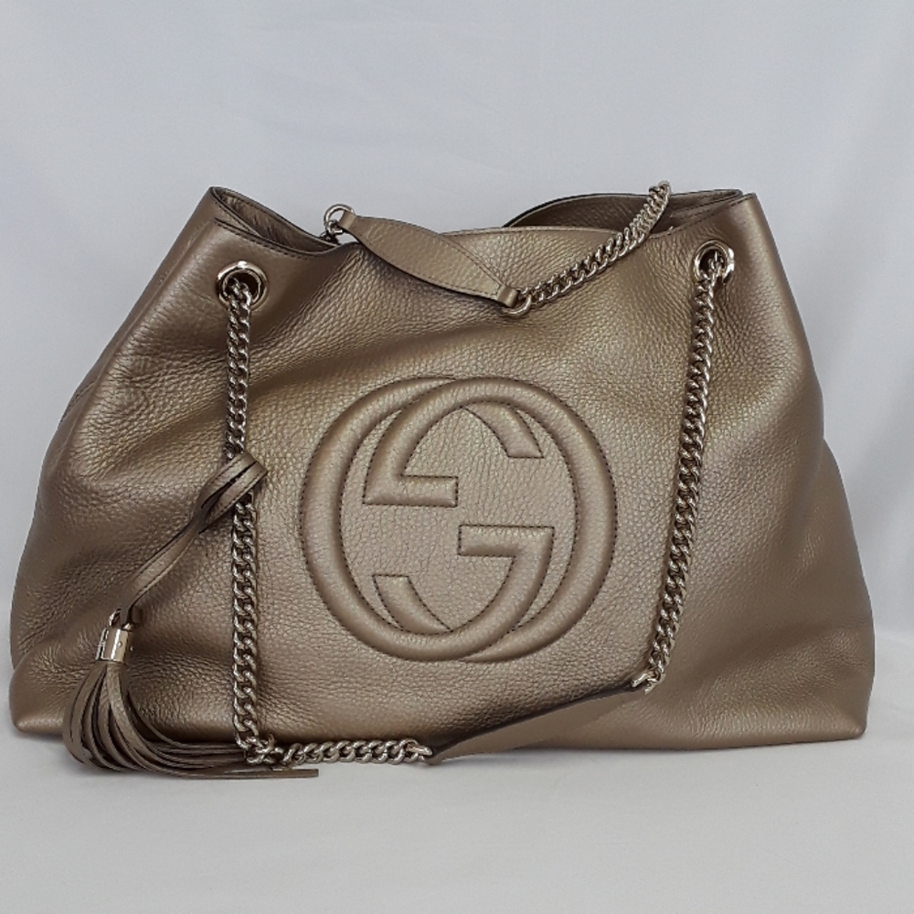 COPY - New in Bag GUCCI 310306 Soho gold leather tote bag